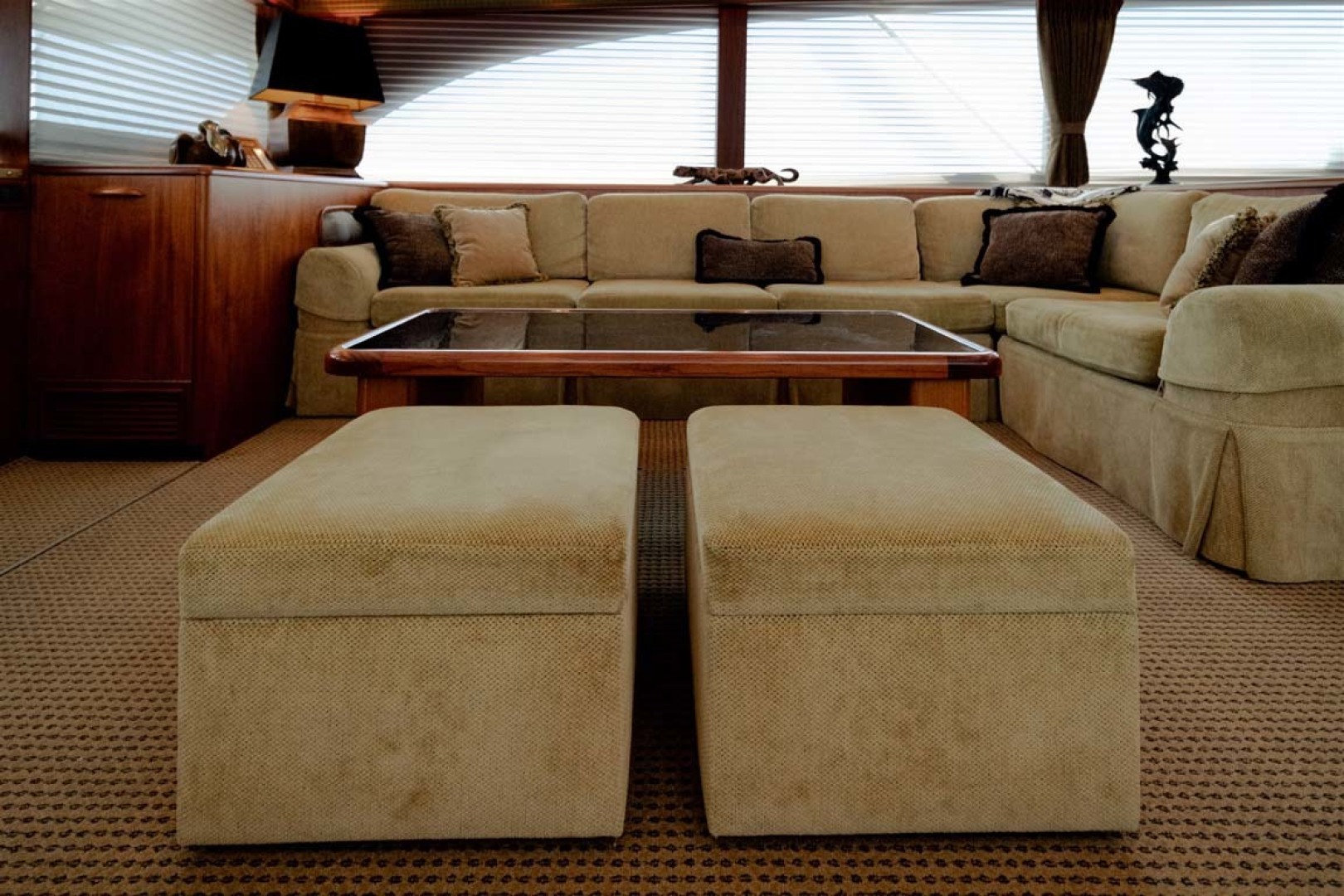 Slide: The Image of Custom Coffee Table with (2) Stools Stored Below - 9