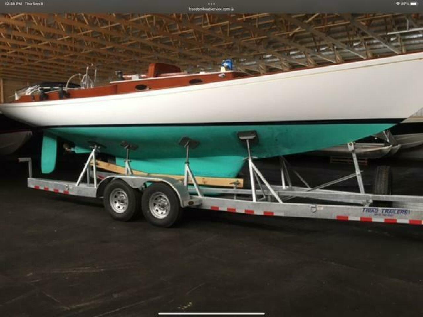 Slide: The Image of Joel White Center Harbor 31 Sloop 1997 - 5146439