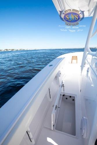 Slide: The Image of 2024 Jupiter 34 boat on open water, South Jersey Yacht Sales. - 18