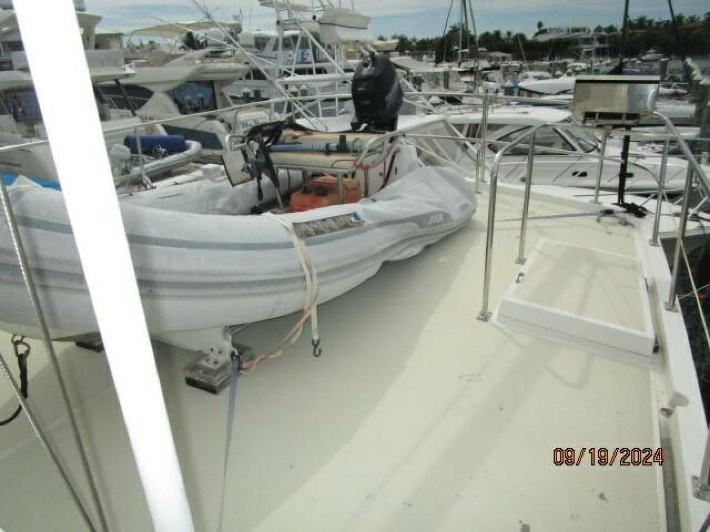 Slide: The Image of 48' Kadey-Krogen tender deck aft2 - 17