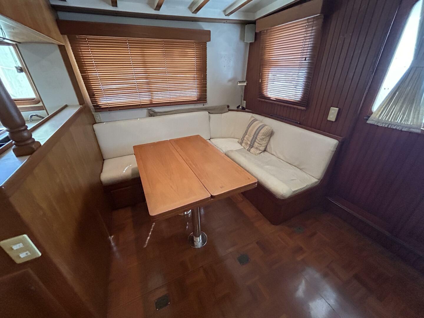 Slide: The Image of 48' Kadey-Krogen salon starboard seating - 32
