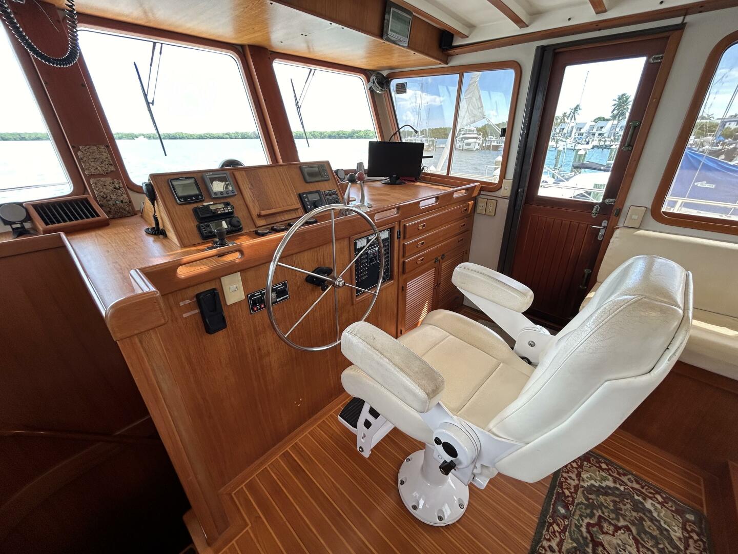 Slide: The Image of 48' Kadey-Krogen pilothouse helm1 - 55