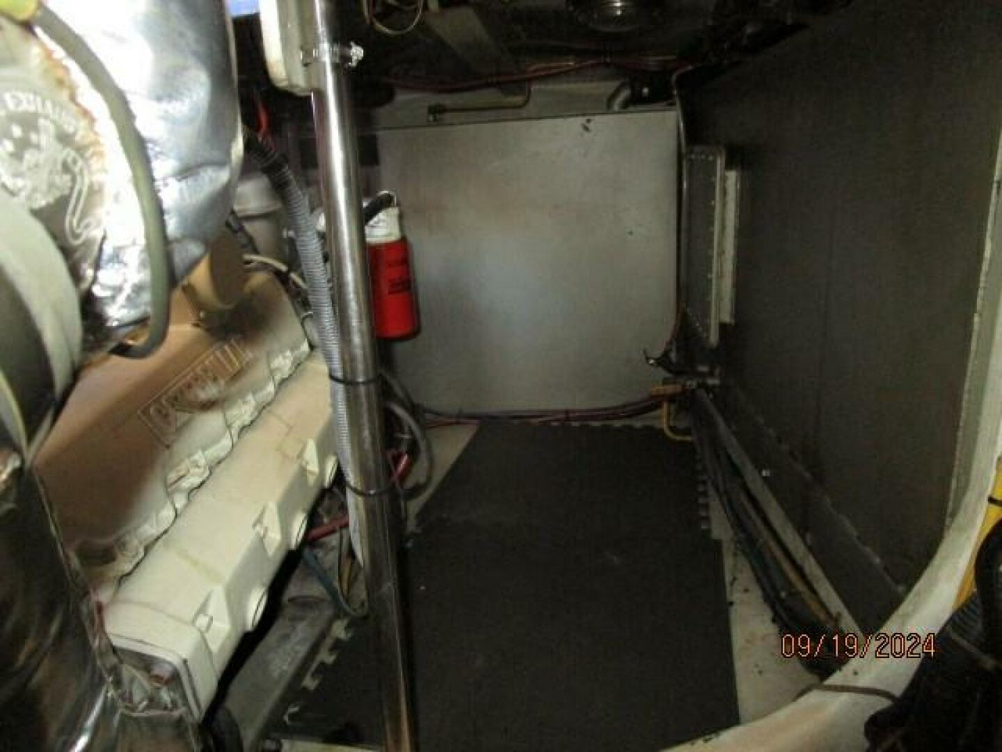 Slide: The Image of 48' Kadey-Krogen engine room starboard forward - 66