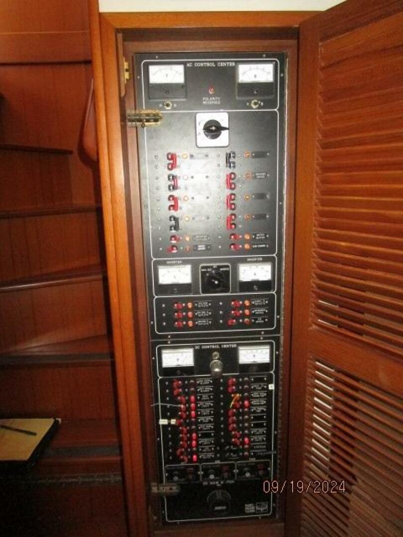Slide: The Image of 48' Kadey-Krogen electrical panels - 76