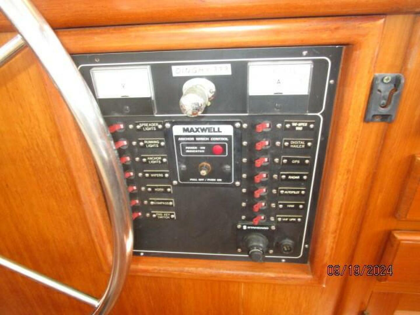 Slide: The Image of 48' Kadey-Krogen pilothouse electrical panel - 77