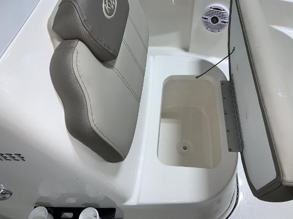 Slide: The Image of 2024 Key West 188 Bay Reef boat seat with storage compartment. - 9