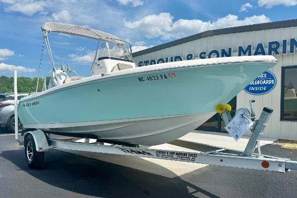 The Image of 2023 Key West 189 FS boat on trailer at Stroud & Son Marine dealership. - 0