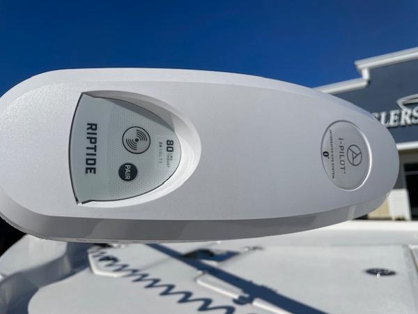 Slide: The Image of Close-up of 2023 Key West 210 Bay Reef boat's Riptide i-Pilot control. - 17
