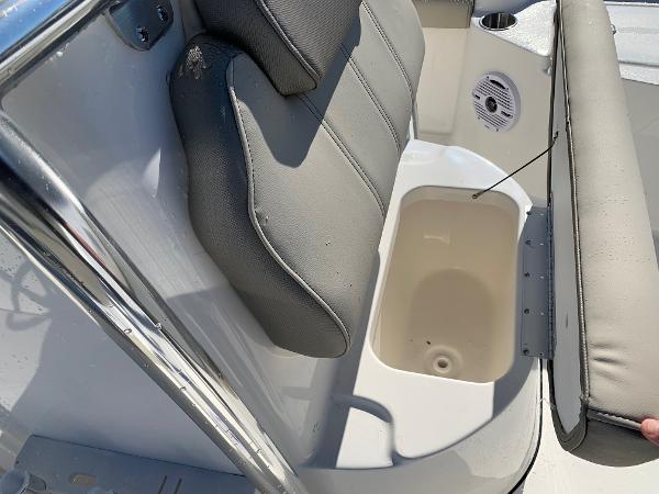 Slide: The Image of 2024 Key West 210 Bay Reef boat seat with storage compartment. - 15