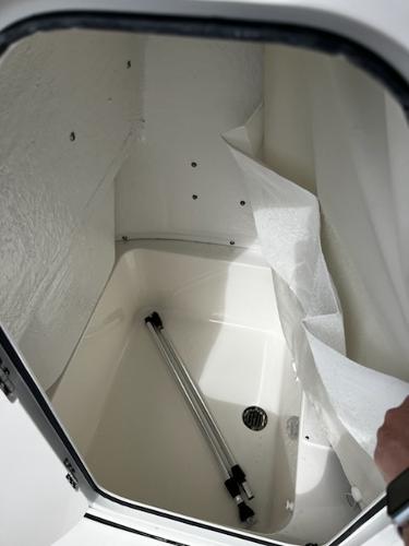 Slide: The Image of Interior storage compartment of 2025 Key West 210 Bay Reef boat. - 24