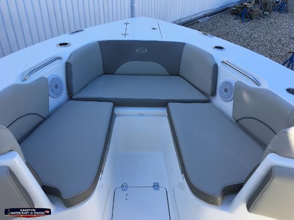 Slide: The Image of 2023 Key West 263 FS boat with spacious seating and modern design. - 20
