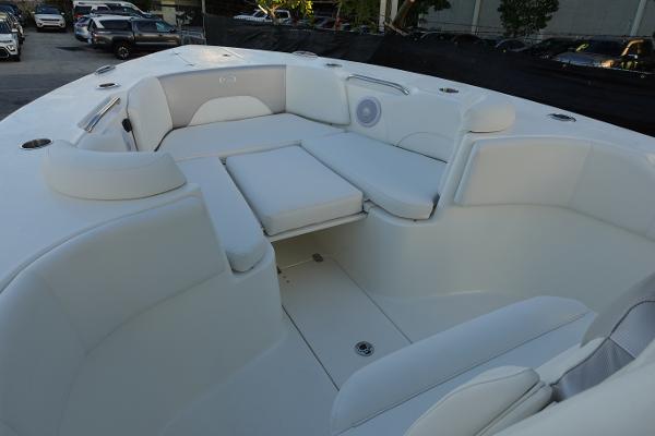 Slide: The Image of 2024 Key West 263 FS boat interior with spacious seating. - 48