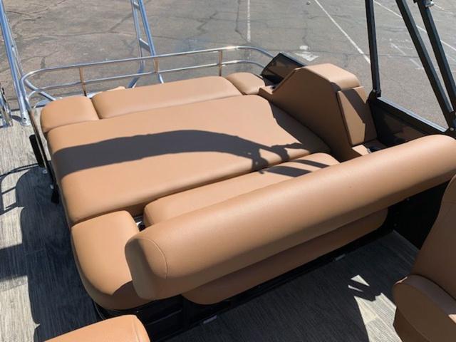 Slide: The Image of 2024 Landau Atlantis 250 Swingback Rear Lounge Tri-Log with tan upholstery. - 12