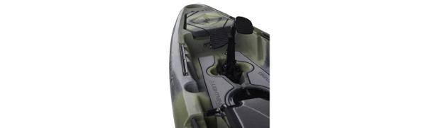 Slide: The Image of 2023 Lightning Kayaks Strike HD close-up of deck and pedal system - 8