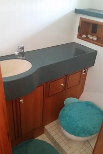 Slide: The Image of Forward Ensuite Head (Port) w/ Separate Shower Compartment (Starboard) - 26