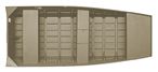 Slide: The Image of 2025 Lowe 1448 Jon boat, top view, showcasing interior layout and design. - 1