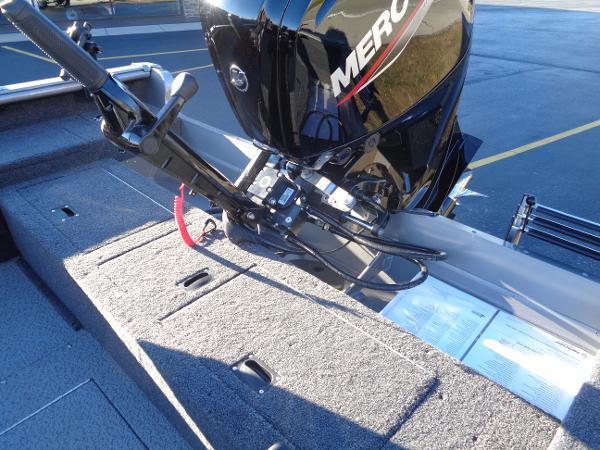 Slide: The Image of 2024 Lund 1875 Pro Guide boat with Mercury outboard motor. - 28