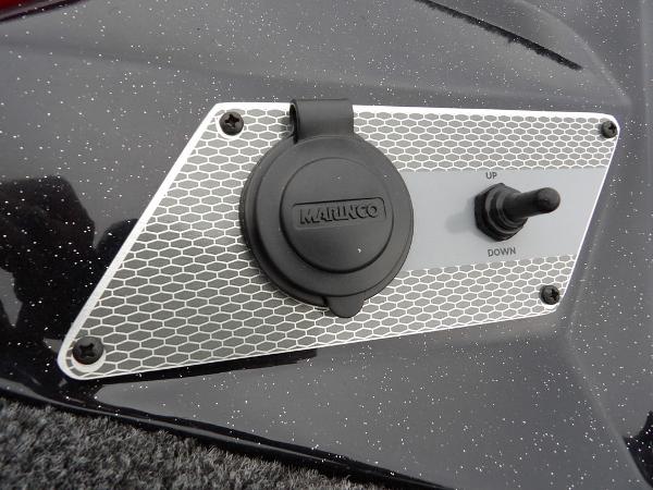 Slide: The Image of Close-up of control panel on 2024 Lund 2075 Pro-V Bass XS boat. - 45