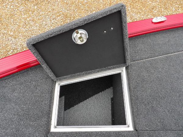 Slide: The Image of Open storage compartment on 2024 Lund 2075 Pro-V Bass XS boat. - 46