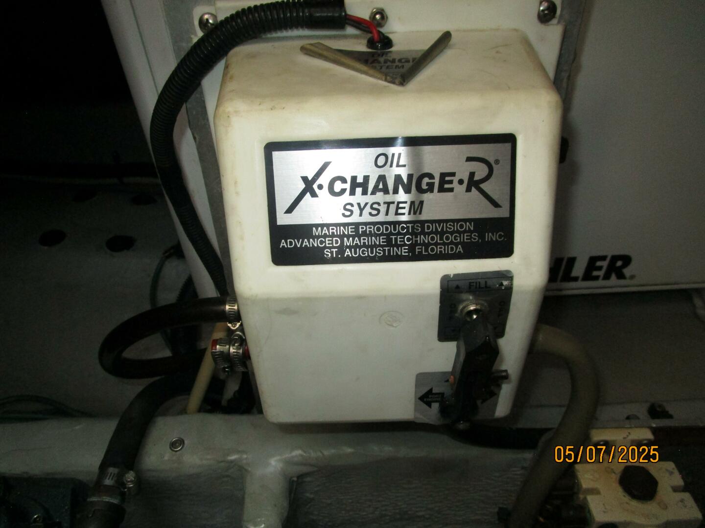 Slide: The Image of 34' Mainship oil change system - 5297670