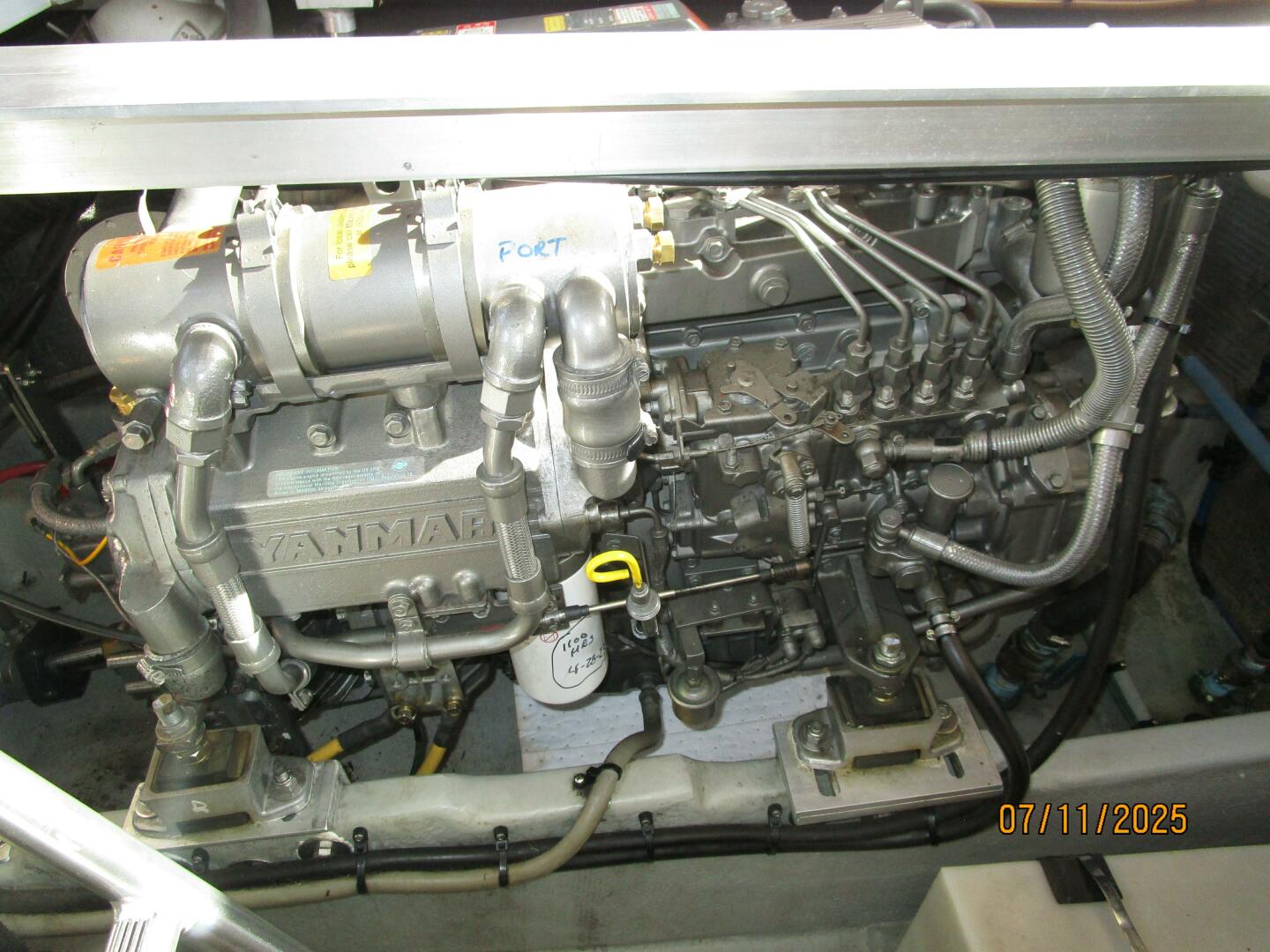 Slide: The Image of 39' Mainship port main engine - 5472717