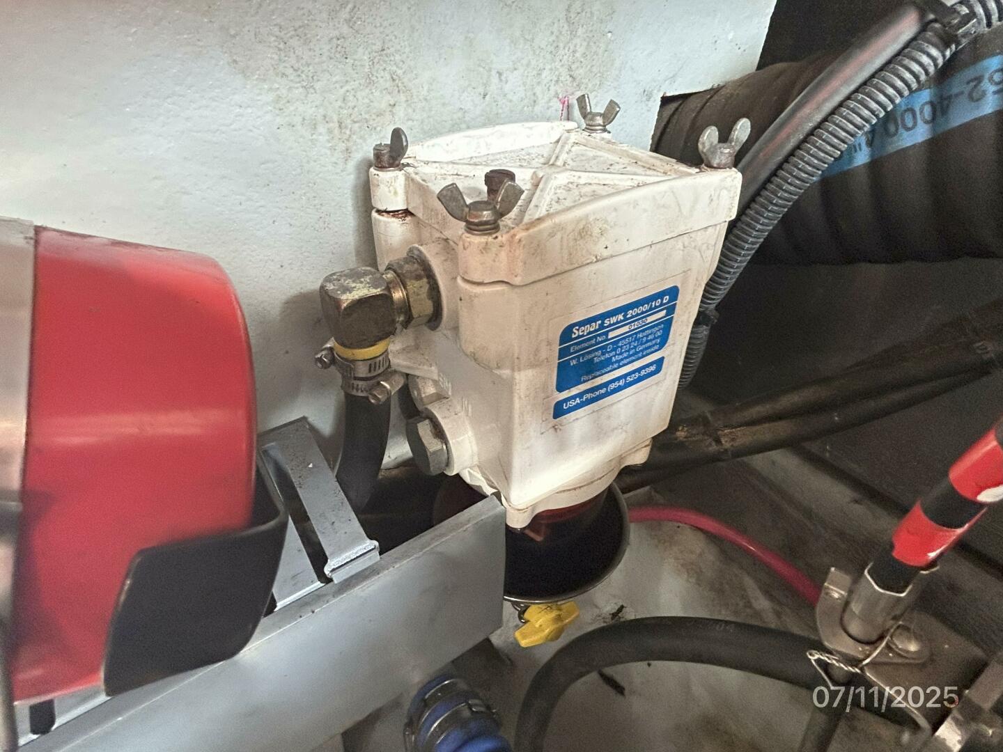 Slide: The Image of 39' Mainship port Separ fuel filter - 5472716