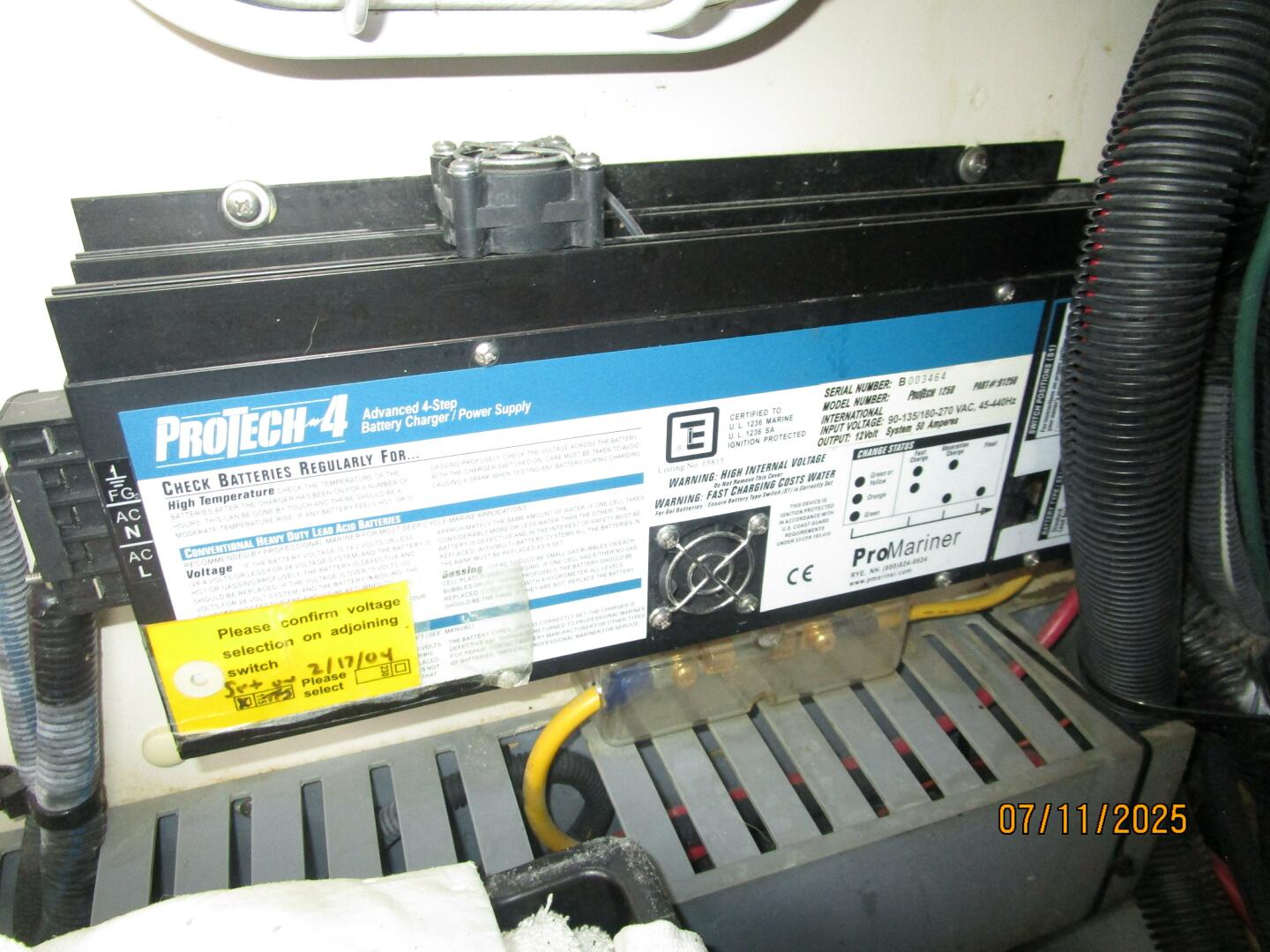 Slide: The Image of 39' Mainship battery charger - 5472679
