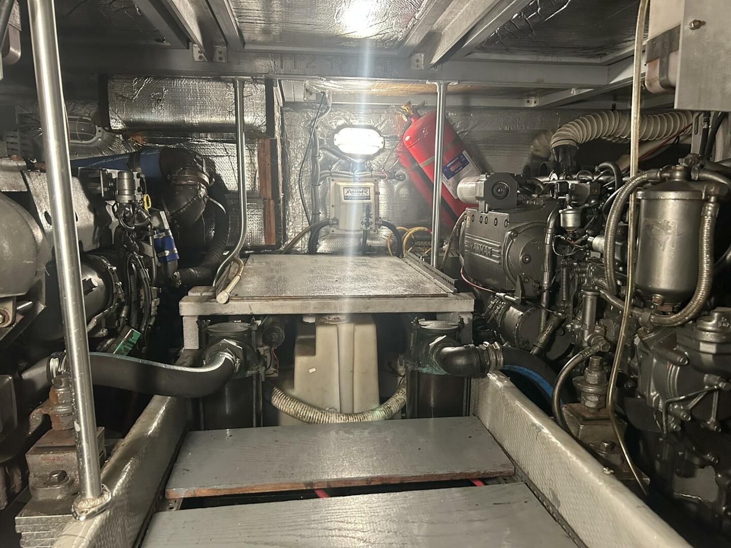 Slide: The Image of Mainship 430 Engine Room - 56