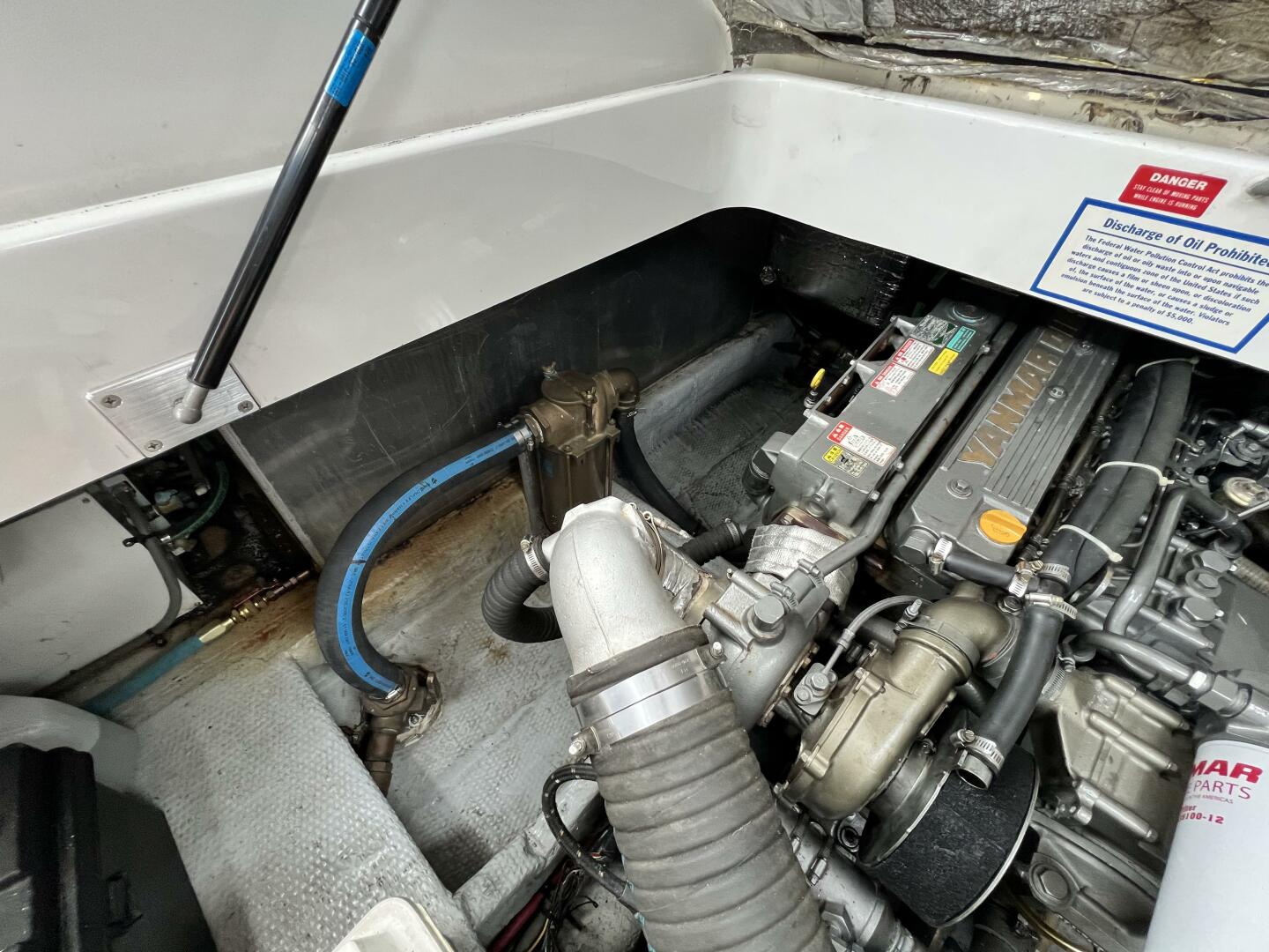 Slide: The Image of 2001 34 Mainship Engine Room Port - 5391122