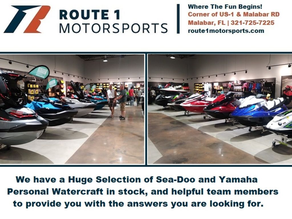 Slide: The Image of Route 1 Motorsports showroom with Sea-Doo and Yamaha personal watercraft, Malabar, FL. - 23