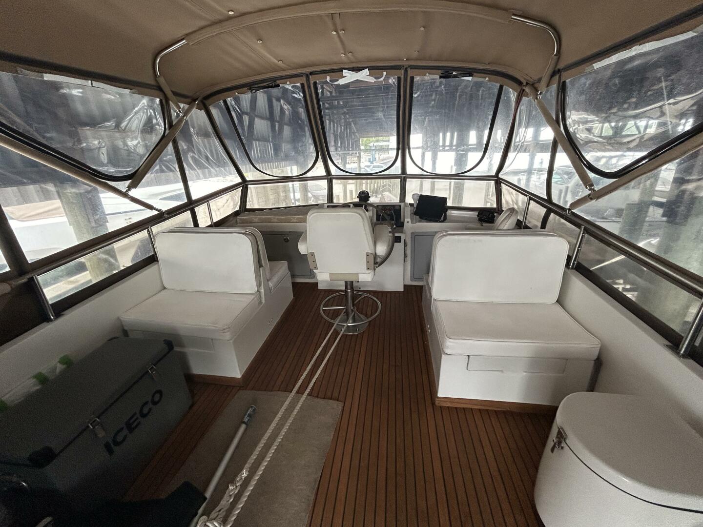 Slide: The Image of 46' Marine Trader flybridge forward - 12