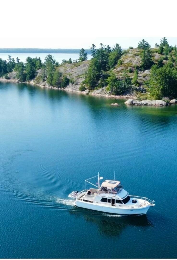 Slide: The Image of 46' Marine Trader overhead - 2