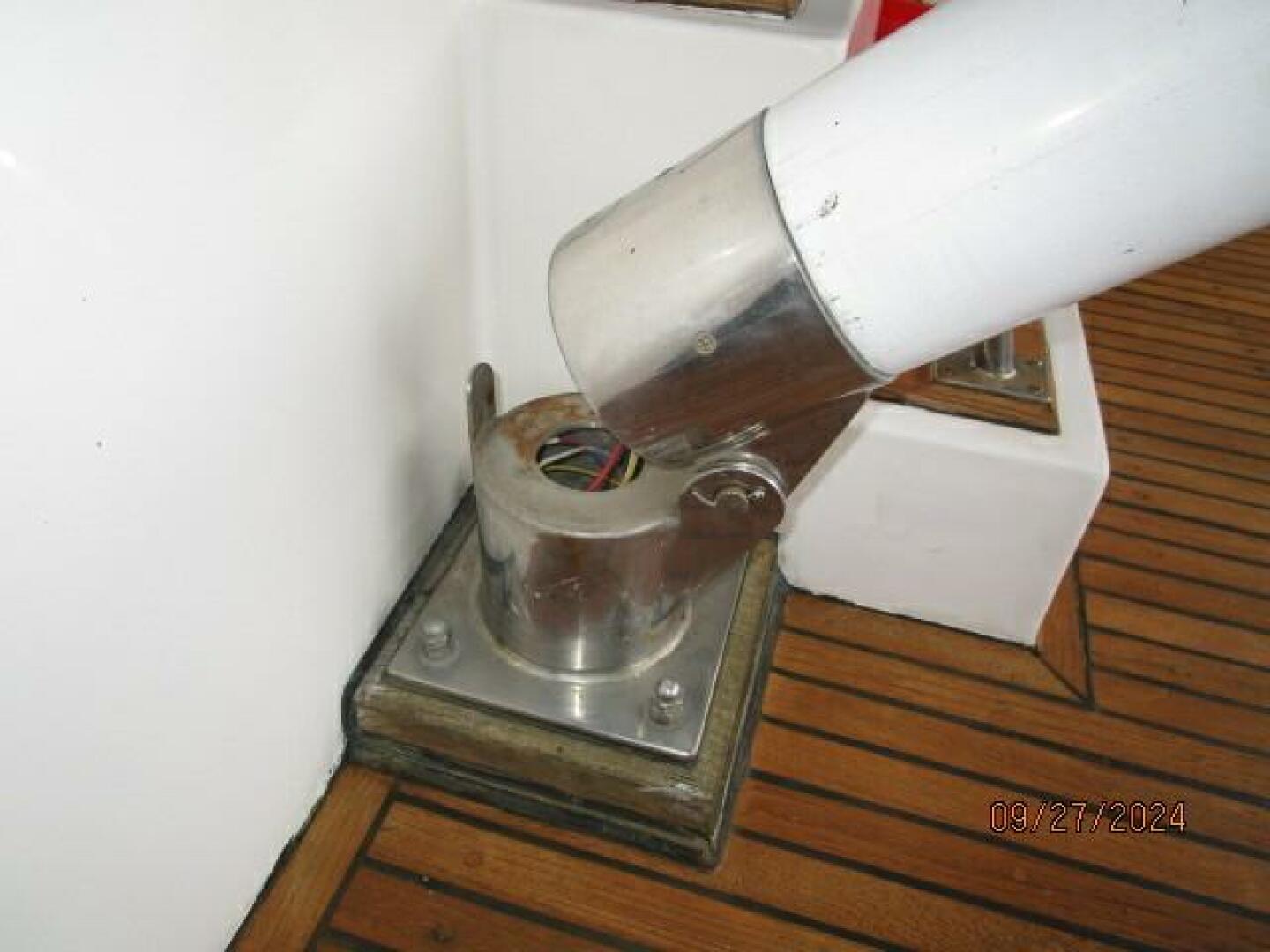 Slide: The Image of 46' Marine Trader mast base hinge - 22