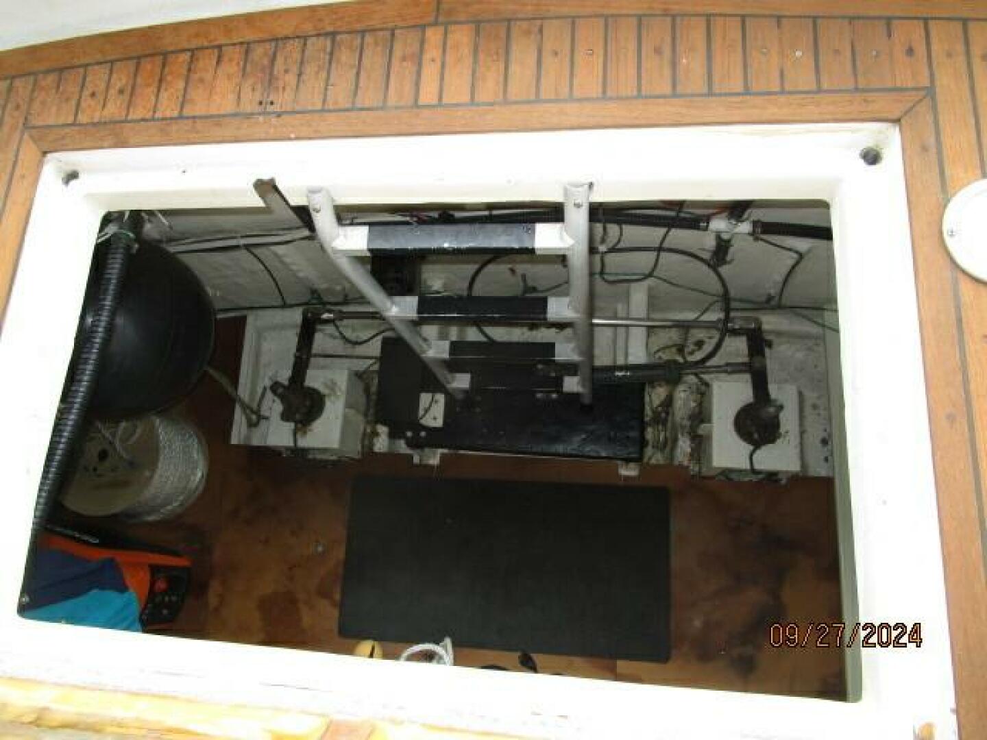 Slide: The Image of 46' Marine Trader lazarette access - 28