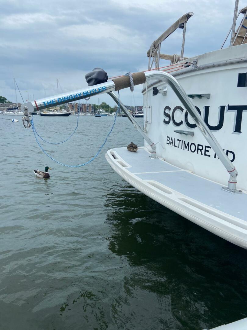Slide: The Image of 46' Marine Trader tender davits - 33