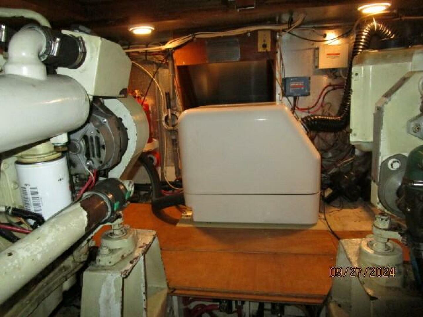Slide: The Image of 46' Marine Trader engine room forward - 59