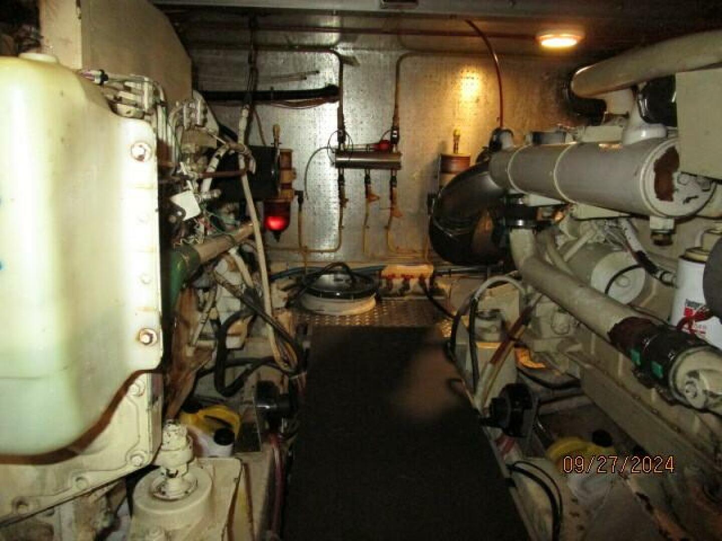 Slide: The Image of 46' Marine Trader engine room aft - 60