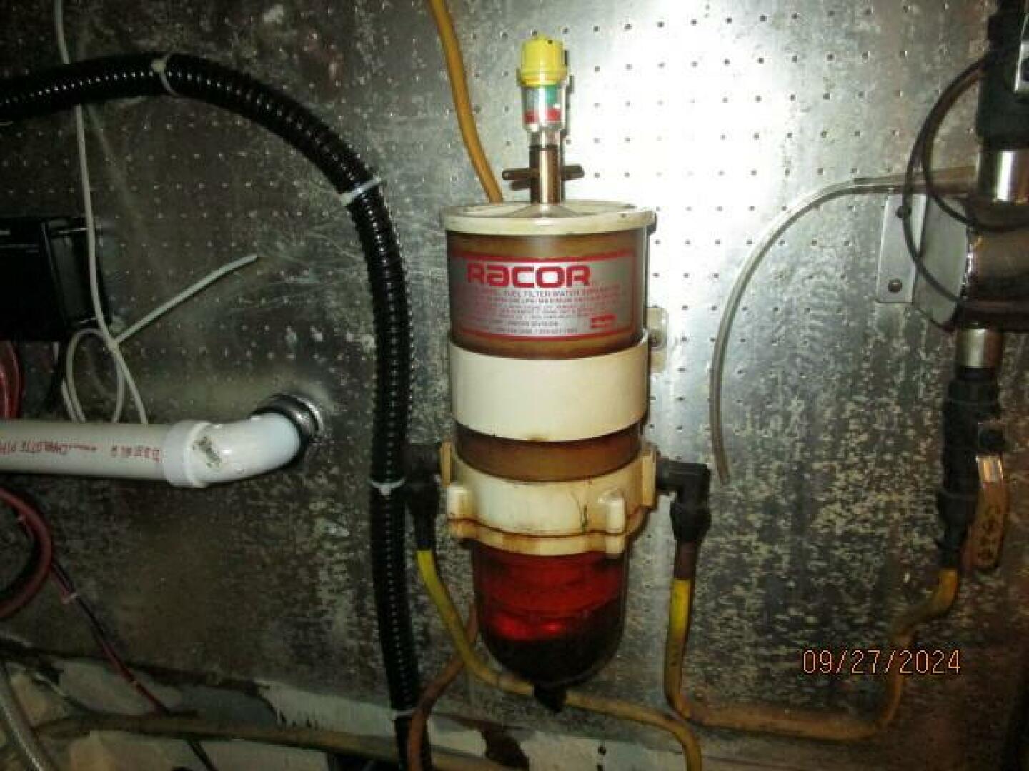 Slide: The Image of 46' Marine Trader port Racor fuel filter - 64