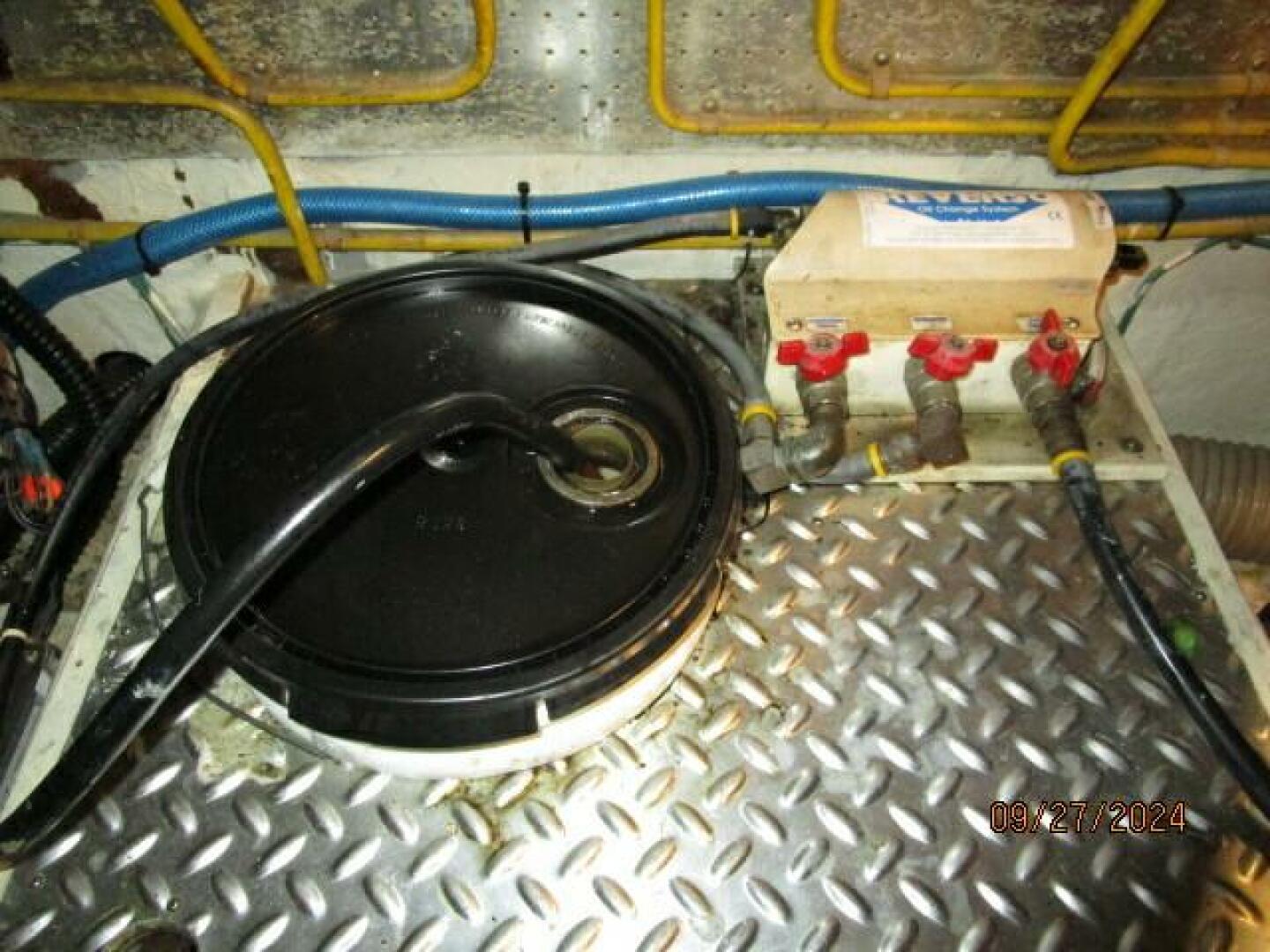 Slide: The Image of 46' Marine Trader oil change system - 66