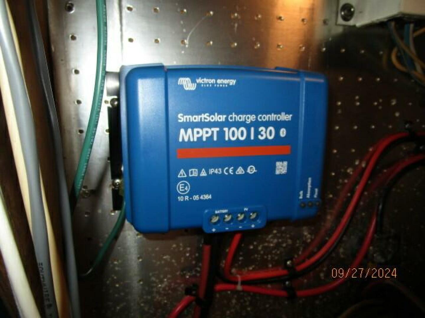 Slide: The Image of 46' Marine Trader solar panels charge controller - 74
