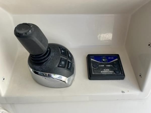 Slide: The Image of Joystick control and alarm panel of a 2008 Marquis 40 SC yacht. - 6