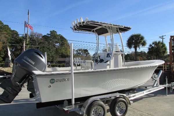 Slide: The Image of 2023 May-Craft 20 Cape Classic boat on trailer with Yamaha outboard motor. - 5