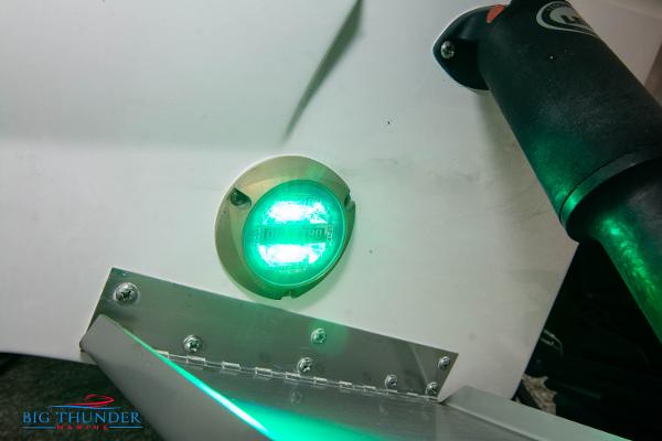 Slide: The Image of 2024 Monterey 278 SS boat with green underwater LED light. - 13