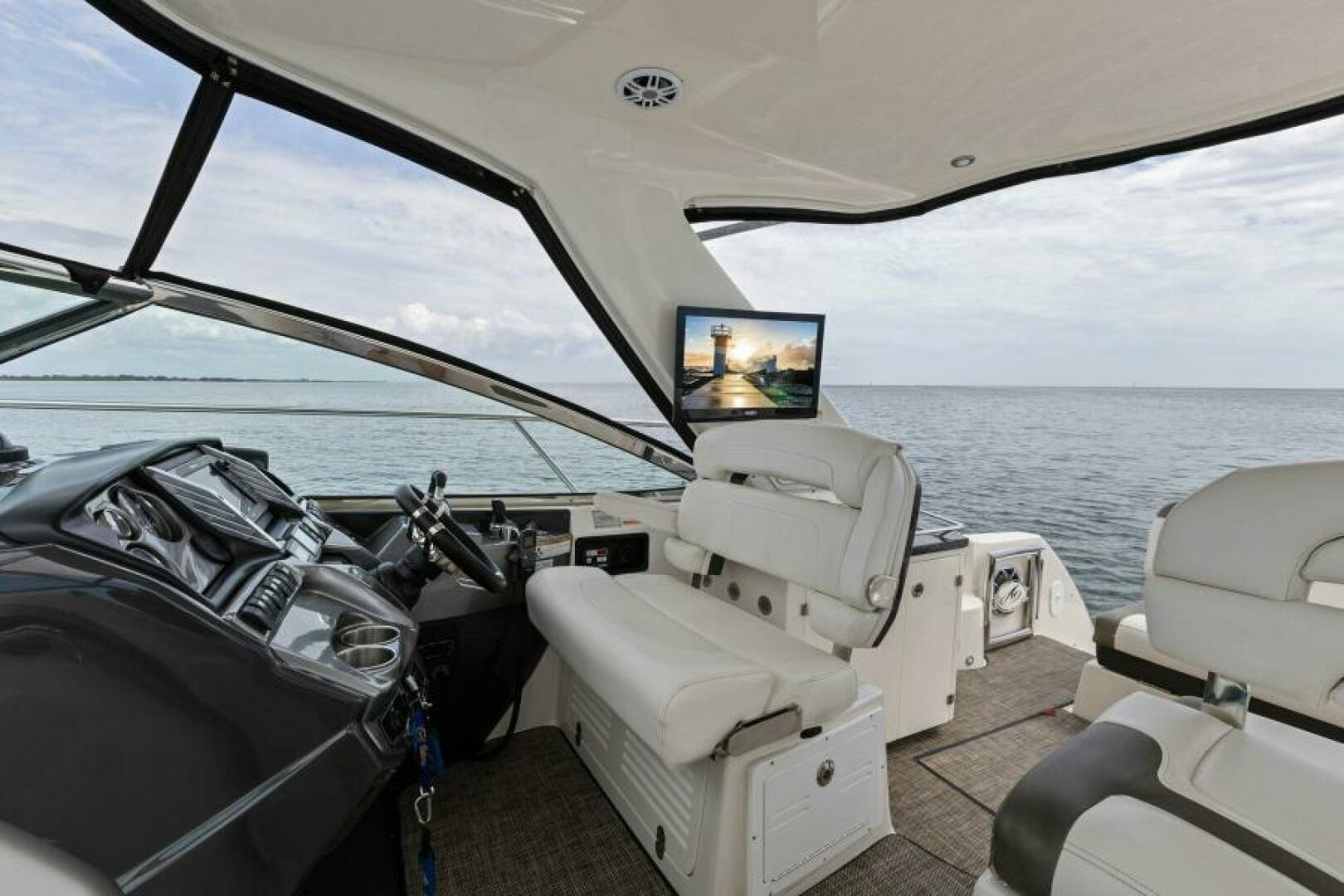 Slide: The Image of 2013 40 Monterey Sport Yacht - Favorite Mistake - Helm - 5157668