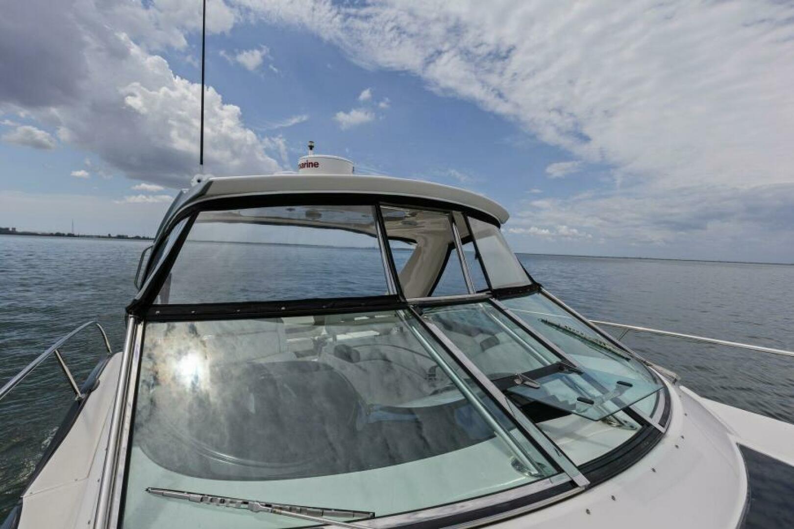 Slide: The Image of 2013 40 Monterey Sport Yacht - Favorite Mistake - Windshield - 5157687