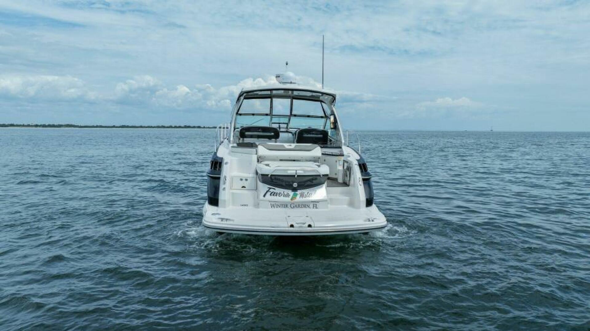 Slide: The Image of 2013 40 Monterey Sport Yacht - Favorite Mistake - Transom Profile - 5157691