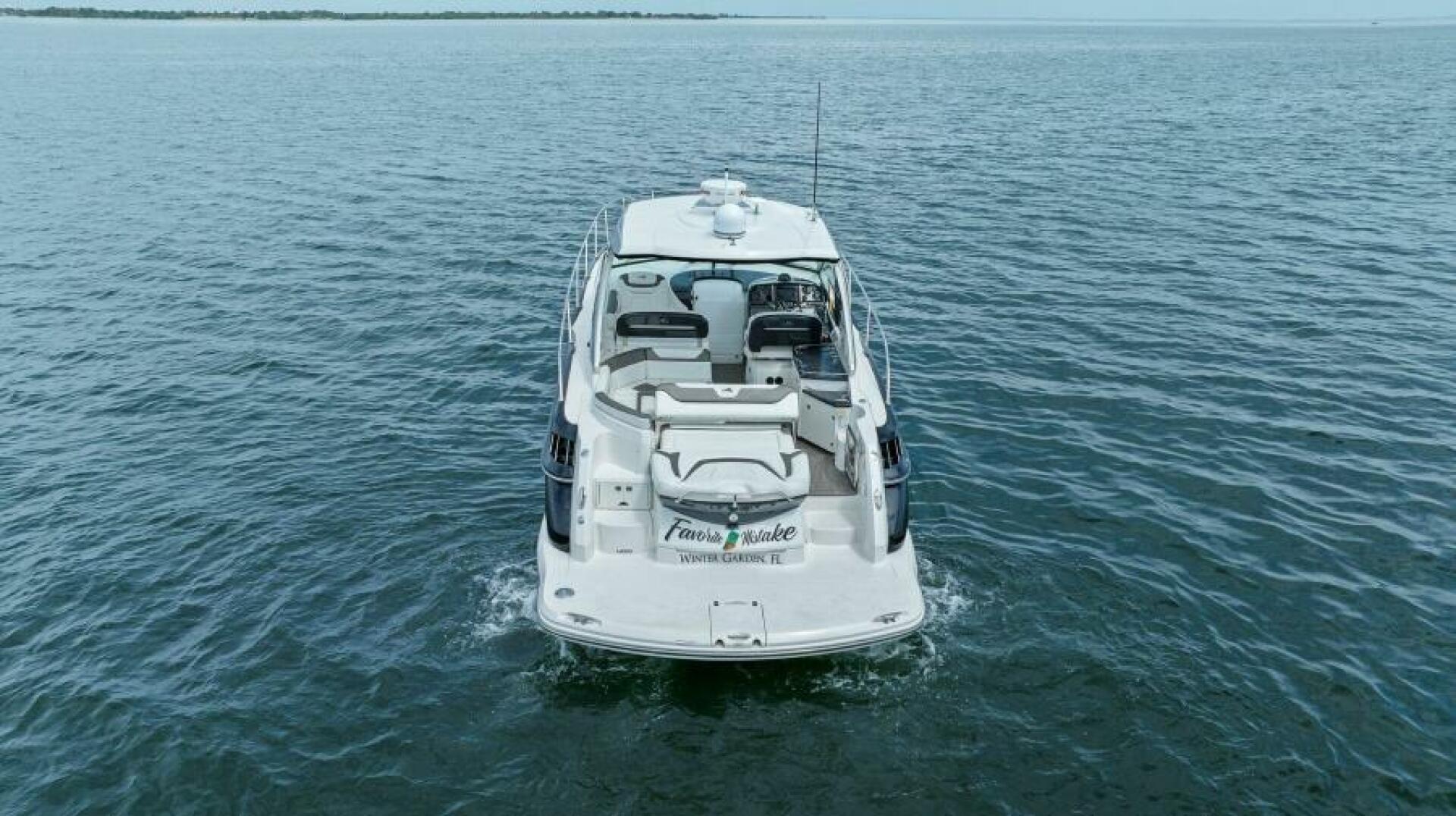Slide: The Image of 2013 40 Monterey Sport Yacht - Favorite Mistake - Transom Profile - 5157692