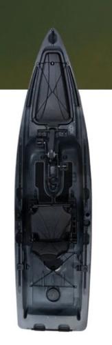 Slide: The Image of 2023 Native Watercraft Titan Propel 12 kayak, top view, black color. - 4
