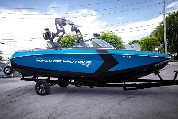 Slide: The Image of 2018 Nautique Super Air Nautique G23 Coastal Edition on trailer. - 0