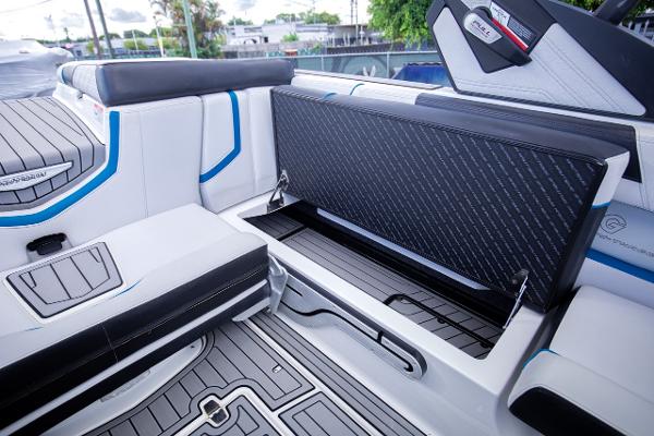 Slide: The Image of 2018 Nautique Super Air Nautique G23 Coastal Edition interior storage compartment. - 15